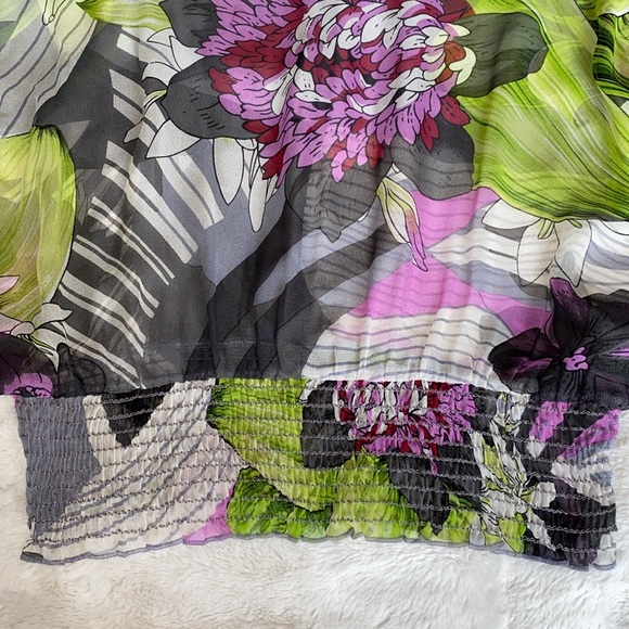 Silk print top - Picture 5 of 6